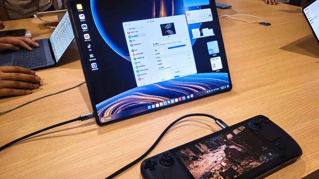 華為 MateBook Fold 摺疊筆電將迎「DP in」顯示模式，可化身18吋外接螢幕、串接手遊主機