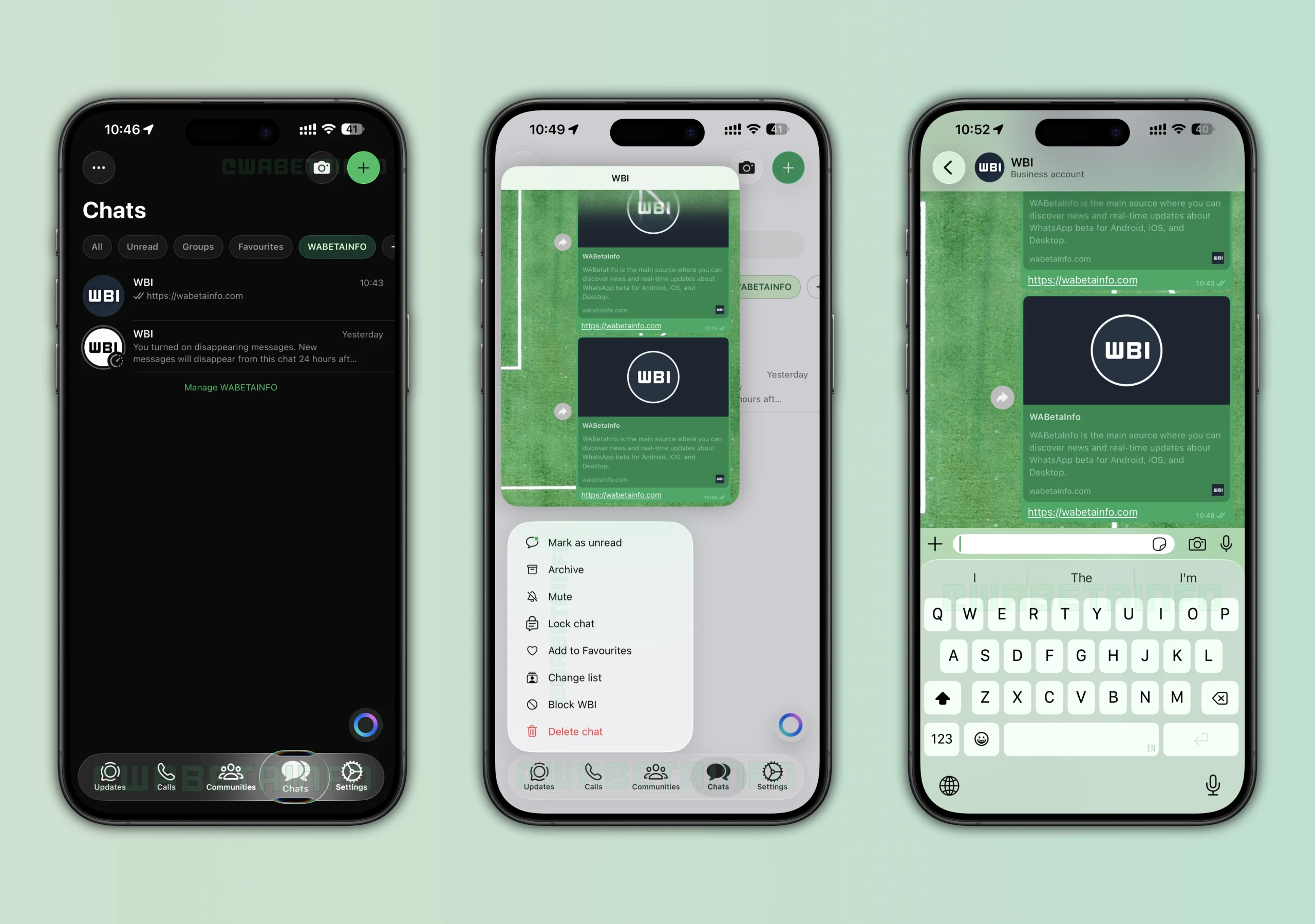 WhatsApp對話介面終迎Liquid Glass翻新 惟正式推送仍無期